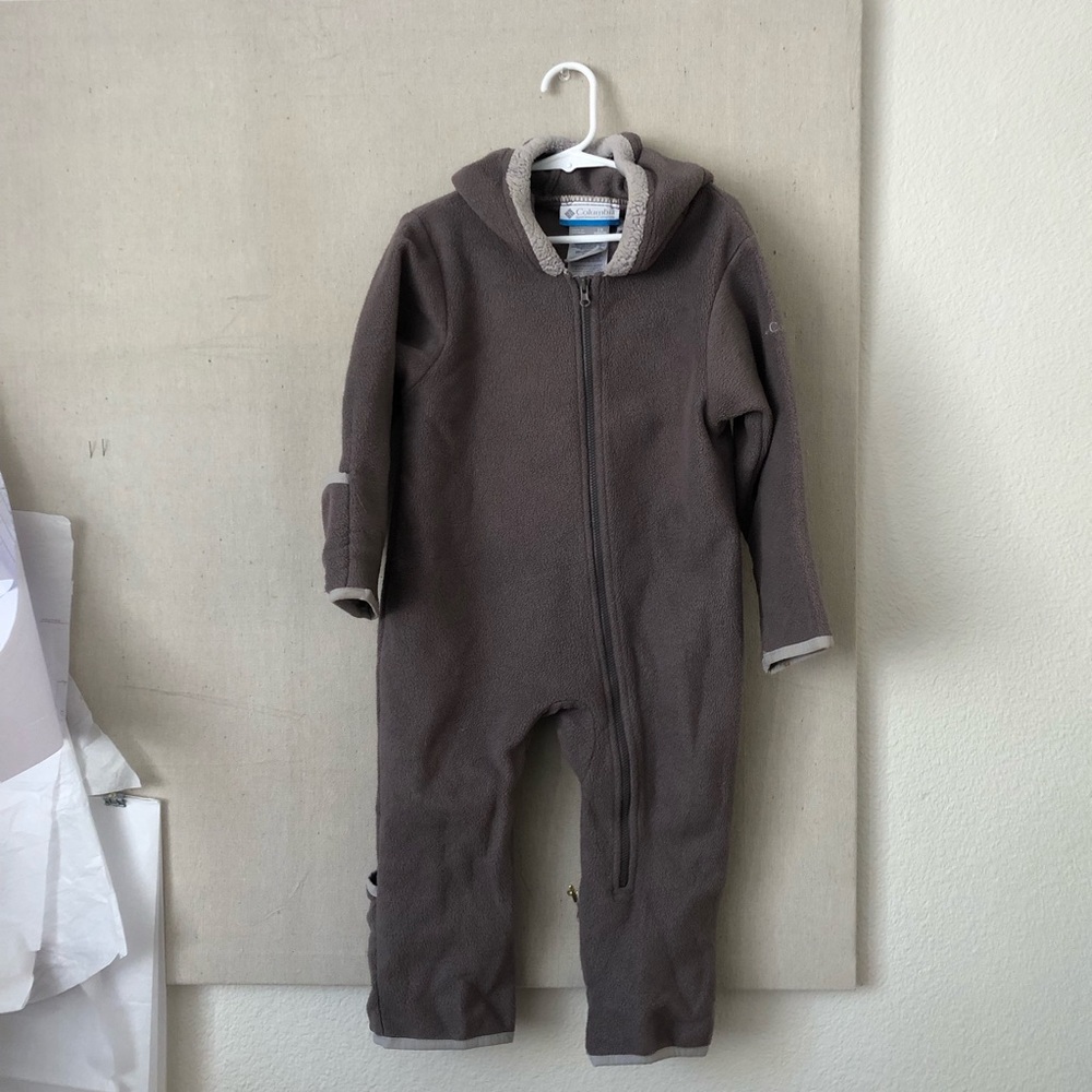 Columbia Bear winter fleece suit - 24 mo